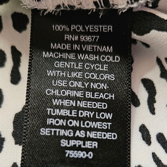 Worthington Petites Womens Animal Print Sleeveless Blouse Size Petite Medium - Picture 6 of 9